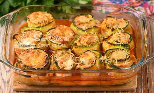 Кабачки с куриной грудкой