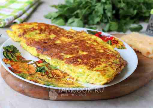 Омлет с кабачком и сыром