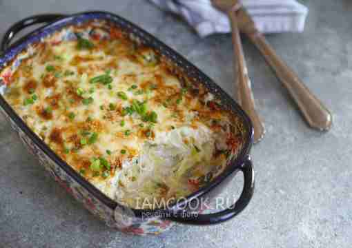 Капуста тушеная с фаршем и рисом