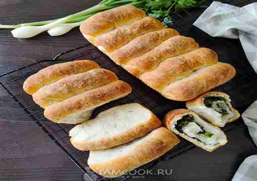 Хлеб с зеленым луком (разборный)