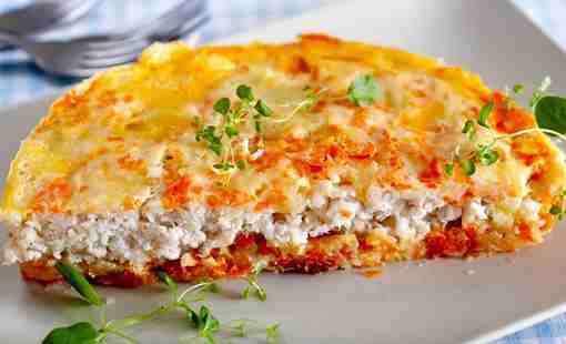 Запеканка с рыбой и морковью