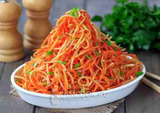 Морковь по-корейски с сельдереем